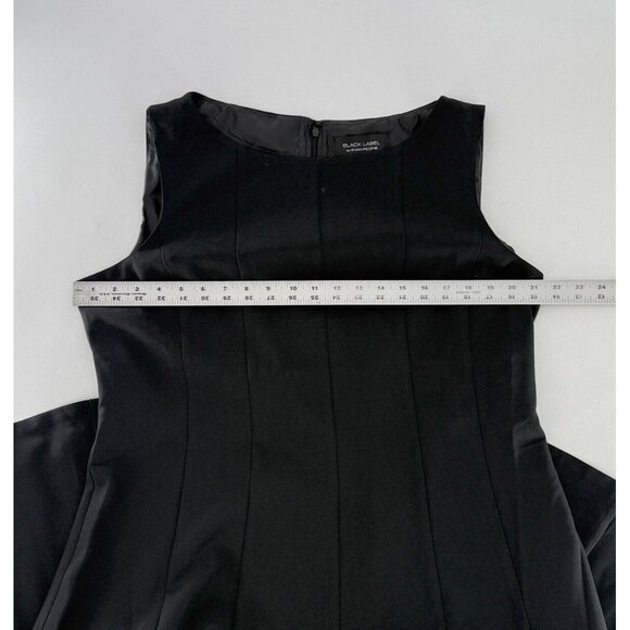 NWT Evan Picone Black Label A line Black Dress Wardrobe Staple Career Sz 16 - Picture 10 of 11